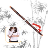 Flauta Con Nudo, Llave De Bambú China Tradicional