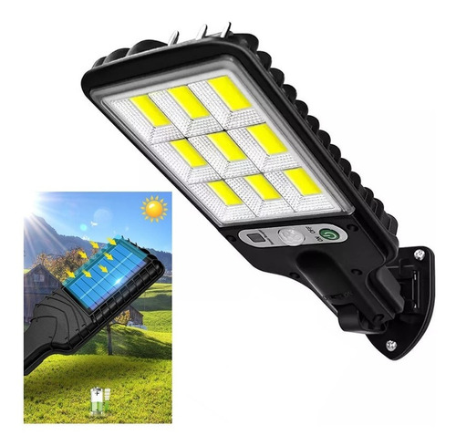 Luminária Solar 100w Led Com Sensor Automático E Fotocélula