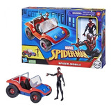 Miles Morales Con Vehiculo Spider-movile Marvel Spider-man