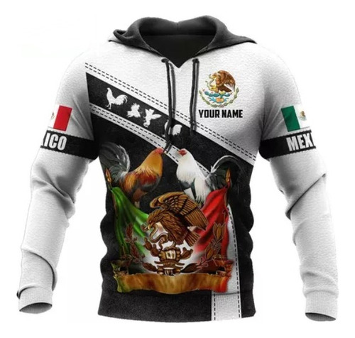 Sudadera Con Capucha De Gallo Con Nombre Personalizado A23