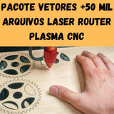 Pacotão Vetores +50 Mil Arquivos Laser Router Plasma Cnc