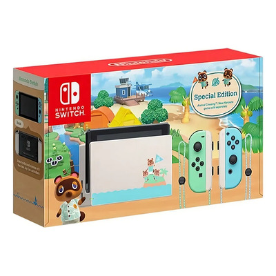 NintendoSwitch 32GB Animal Crossing: New Horizons color verde pastel y azul pastel 2020 | Envío gratis