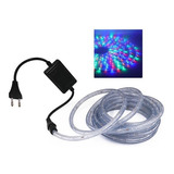 Manguera Led 20 Mts Multicolor Secuencias Enchufe 220volt