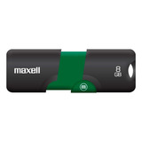 Memoria Pendrive Maxell Usb 8gb Usb Flix 2.0 Retractil Verde