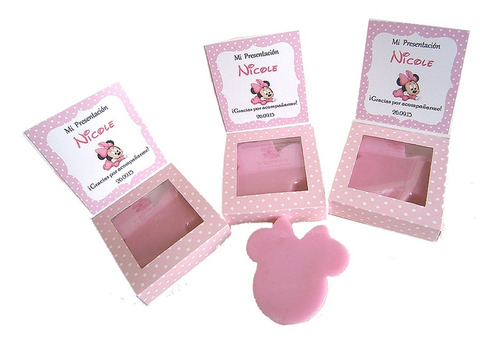 15 Invitación Recuerdo Mickey Mimi Minnimouse Cajita Cumplea