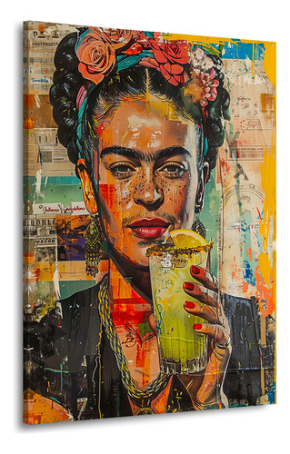 Cuadro Moderno En Tela Canvas Temática Frida Kahlo 