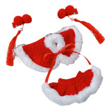 Ropa De Muñeca Regalo Para Niños Vestido De Rojo Blanco