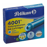 Cartuchos De Tinta Pelikan 4001 Tp Para Plumas Estilográfica