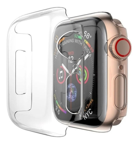 Funda Transparente Para Apple Watch Serie 6 44mm + Templado