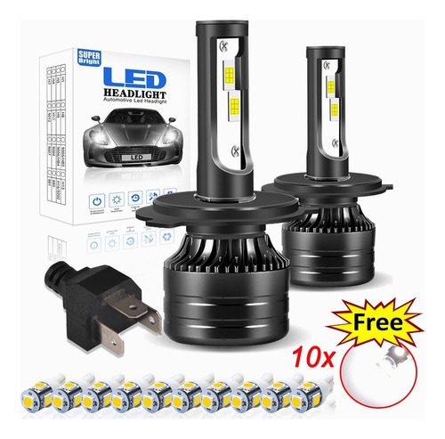 28000lm 50w Kit De Focos Led 9003 Luz Alta Y Baja Para Ford