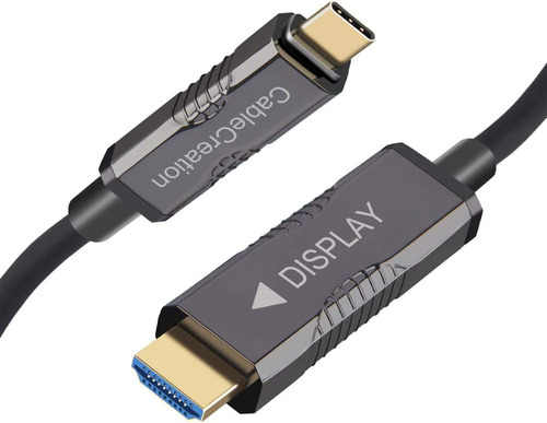 Cablecreation Usb 3.1 Tipo C A Hdmi Cable De Fibra Óptica De