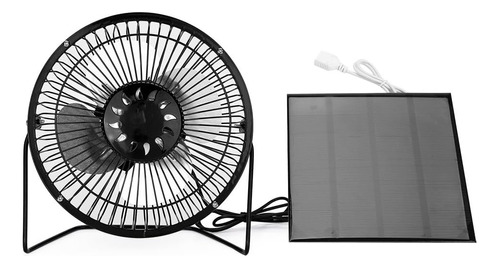 Ventilador Usb Con Energía Solar, Mini Aire Acondicionado Po