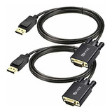 Cables Vga, Video - Displayport A Vga Cable 6ft 2-pack, Ukye