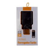 Carregador Para Sansung 30w Turbo A10s A10 M10 J6 J5 J4+