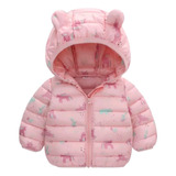 Jaqueta Infantil Puffer Capuz Acolchoada Bobojaco 3 A 4 Anos