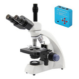 Microscopio Biológico Trinocular Di-115t Câmera Hdmi 2k 48mp
