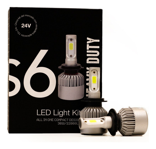 Kit Cree Led S6 H7 16000lm 24v Camiones Con Cooler