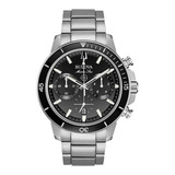 Reloj Bulova Marine Star Negro Original Hombre Time Square