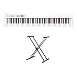 Korg Piano Electrico Digital D1 88 Notas Rh3 Blanco Soporte