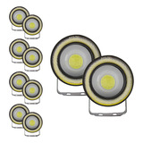 10 Faros Led Ojo De Ángel Blanco 3 PuLG Tunelight 10w