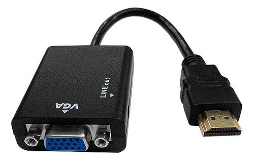 Cabo Conversor Hdmi Para Vga Com Cabo De Áudio