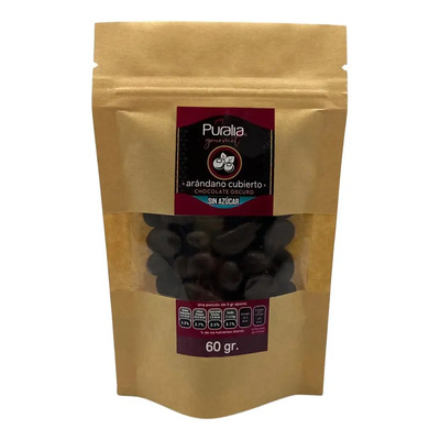 Arándano Cubierto Chocolate Sin Azúcar Puralia Gourmet 60gr | Meses sin interés