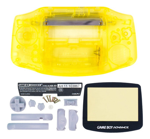 Carcasa Para Game Boy Advance (gba) Color Amarillo (clear)