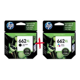 Cartucho Hp 662xl Combo N + C 1515 2515 3515 3545 2545 2645