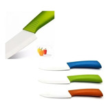 Set Cuchillo Ceramica X2 Unidades Mango Antideslizante Color