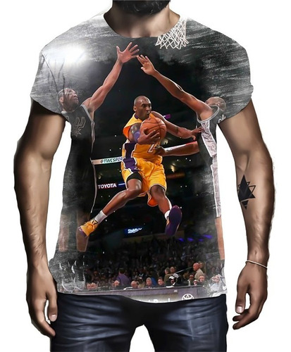 Camiseta Camisa Personalizada Basquete Kobe Bryant 3