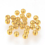 100 Separadores 3x2mm - Acero Inoxidable Dorado