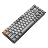 Teclado Mecânico Game Sem Fio Bluetooth K68 Tecla Removível