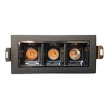 Mini Spot 3 Focco 6w Luz Amarela 2700k Bivolt Preto