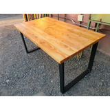 Mesa Rustico Industrial Oregon Para 4 A 6 Personas 