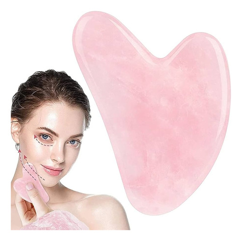 Tratamiento De Masaje Facial Gua Sha De Cristal Rosa