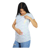 Blusa Lactancia Maternidad Embarazo Manga Corta Algodón