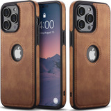 Funda Jaroie Para iPhone 14 Pro Max Cuero Brown