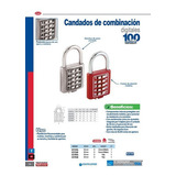 Candado Digital Corto 40 Mm Rojo C27r40 Lock