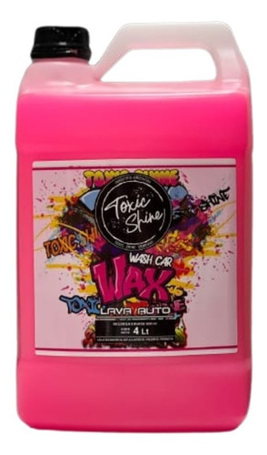 Shampoo Wax Toxic Shine Con Cera De Carnauba Galon 4 Litros