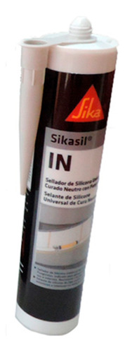 Sellador Silicona Neutra Tubo Cartucho Sika Interior Exterior Negro