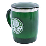 Caneca Térmica Com Tampa 450ml - Palmeiras Cor Verde