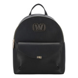 Mochila Westies Hbstealthwe Para Mujer Color Negro Diseño De La Tela Liso