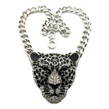 Collar De Animal De Leopardo Para Hombres, Gargantilla Con C