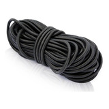 Soga Elastica 8mm Para Tensores  Negra X 1 Metro Vm.ar