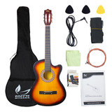 Guitarra Electroacústica 38  Tilo Accesorios Calidad Sonido