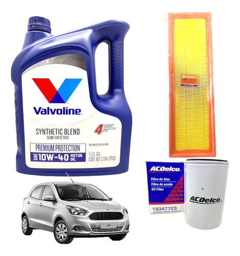 Kit Service Aceite Y Filtros Ford Ka 2 1.6 1.0 Zetec Rocam