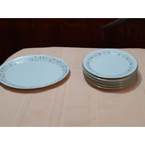 Vajilla En Porcelana Tsuji 6 Platos Platos Y 1 Fuente Carnes