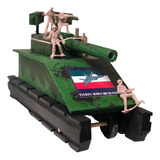 Tanque Carro Militar Grande De Madera Para Niños