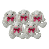 Paquete De 5 Conejos De Peluche Suave Personalizable.