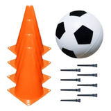 Kit Treino De Futebol Cones E Bola Apolo